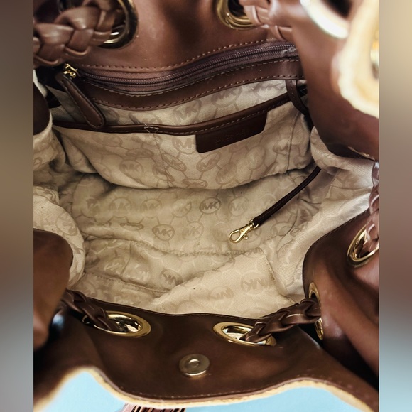 MICHAEL Michael Kors Tan and Brown Hobo Bag - Picture 7 of 8